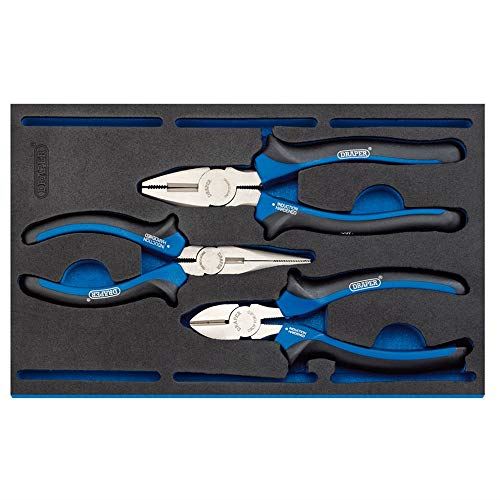 Plier Set in 1/4 Drawer EVA Insert Tray (3 Piece)