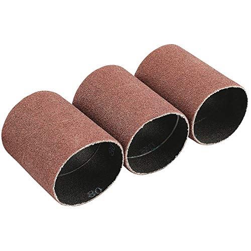 Pack of Three 80 Grit Aluminium Oxide Sanding Sleeves (45 x 60mm)