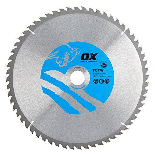 OX Wood Cutting Circular Saw Blade 300/30mm, 60 Teeth ATB