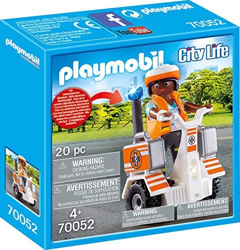 Playmobil 70052 City Life Hospital Emergecy Balance Racer with Flashing Light