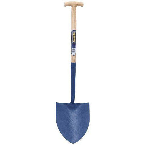 Solid Forged Round Mouth T-Handle Shovel with Ash Shaft