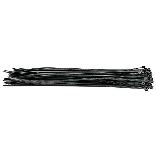 Cable Ties, 4.8 x 400mm, Black (Pack of 100)