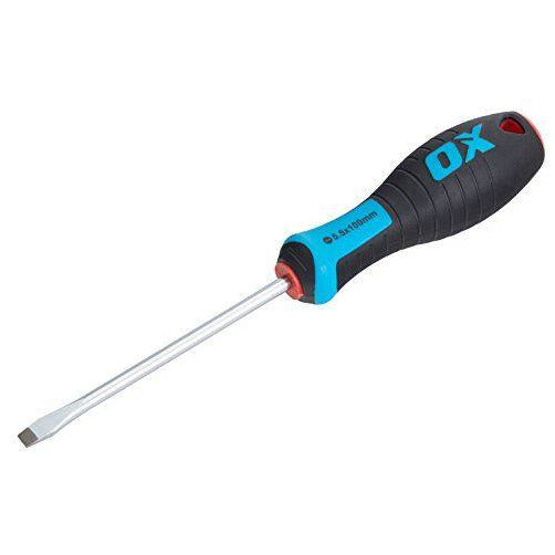 OX Pro Slotted Flared Screwdriver 100x5.5mm