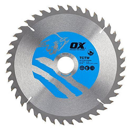 OX Wood Cutting Circular Saw Blade 216/30mm, 40 Teeth ATB