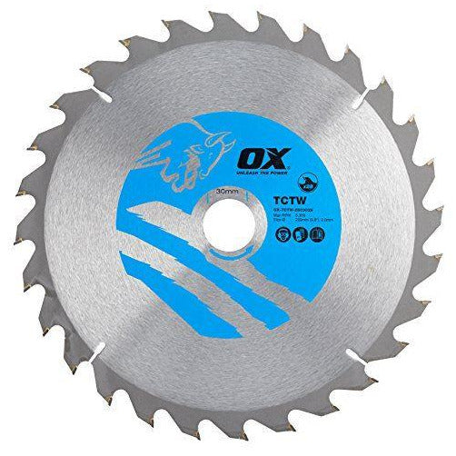 OX Wood Cutting Circular Saw Blade 250/30mm, 60 Teeth ATB