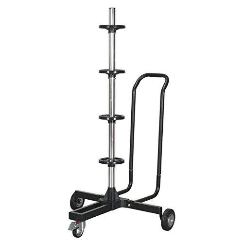 Wheel Storage Trolley 100kg Capacity with Handle