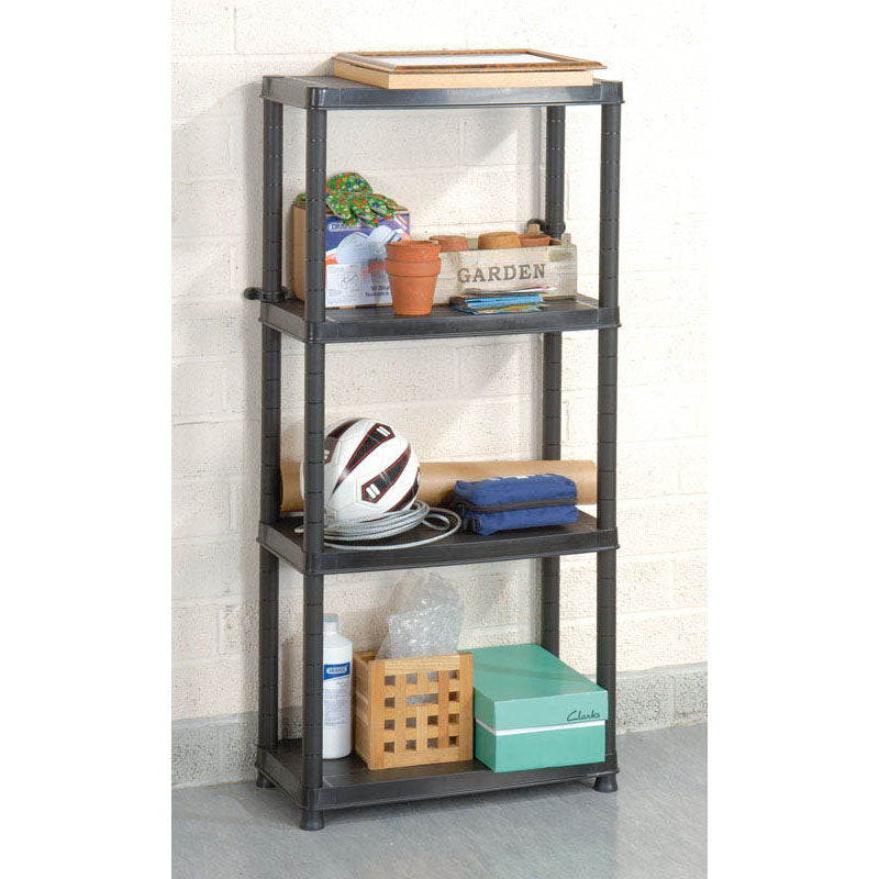 4 Tier Plastic Shelving Unit