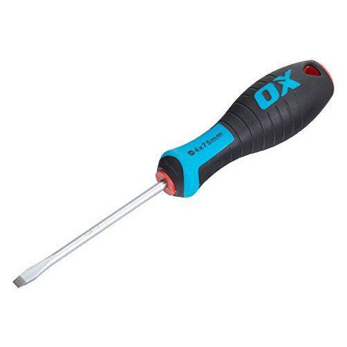 OX Pro Slotted Flared Screwdriver 75x4mm