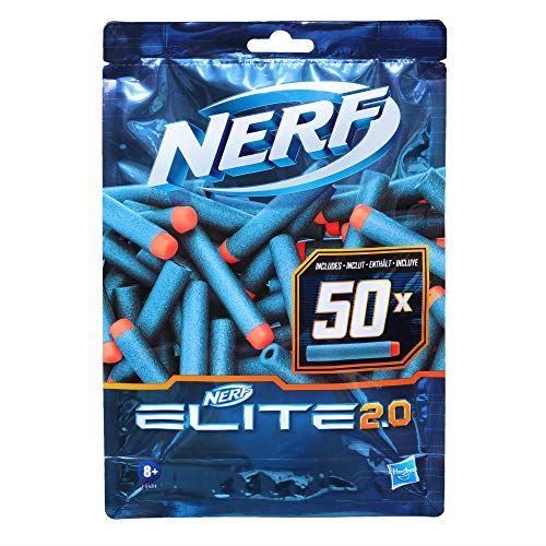 Nerf Elite 2.0 50-Dart Refill Pack - Includes 50 Official Nerf Elite 2.0 Darts, Compatible With All Nerf Elite Blasters