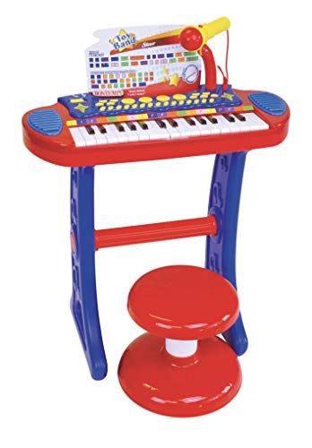 Bontempi 13 3240 Electronic Organ with Legs, Stool and Microphone, Multi-Color