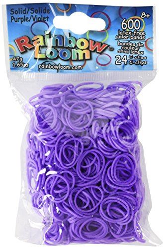 Rainbow Loom 494 R0002010 EA Toy Bands (Purple) (600 x Bag)