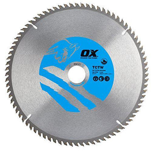 OX Wood Cutting Circular Saw Blade 250/30mm, 80 Teeth ATB