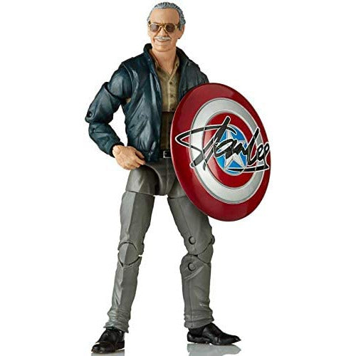 COLLECTOR Marvel creator Stan Lee with signed shield and box