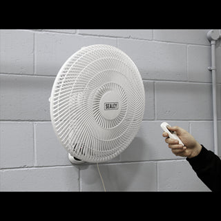 Wall Fan 3-Speed 16" with Remote Control 230V