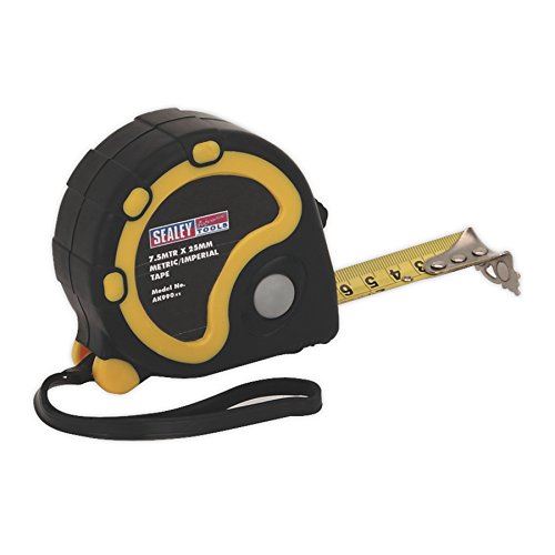 Rubber Tape Measure 7.5m(25ft) x 25mm Metric/Imperial