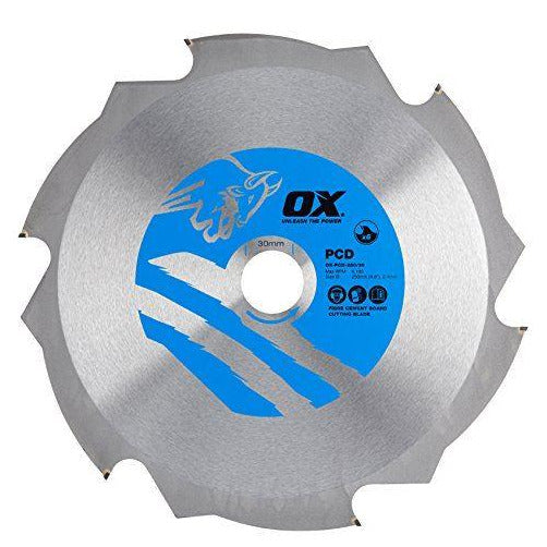 OX Fibre Cement Cutting Blade - 6 Teeth - 250/30mm