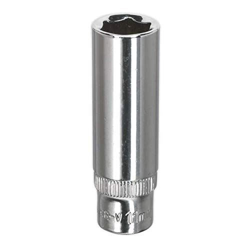 WallDrive® Socket 11mm Deep 1/4"Sq Drive Fully Polished