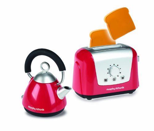 Casdon Morphy Richards Toaster and Kettle Set, Red