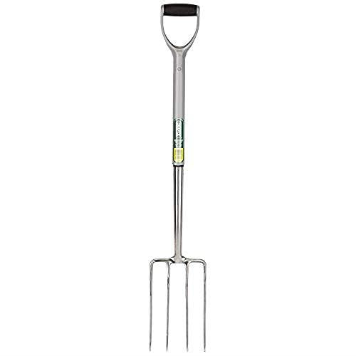 Extra Long Stainless Steel Garden Fork with Soft Grip