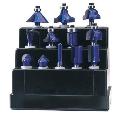 TCT Router Bit Set, 1/2" (12 Piece)