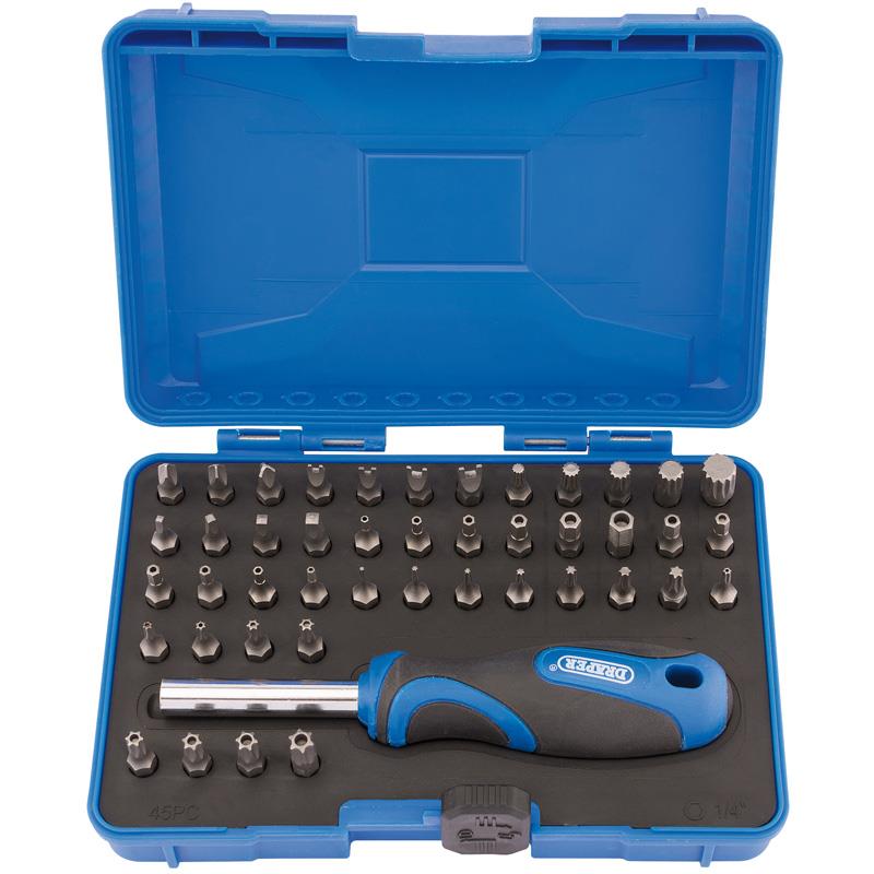 Security Screwdriver Bit and Driver Set (45 Piece)