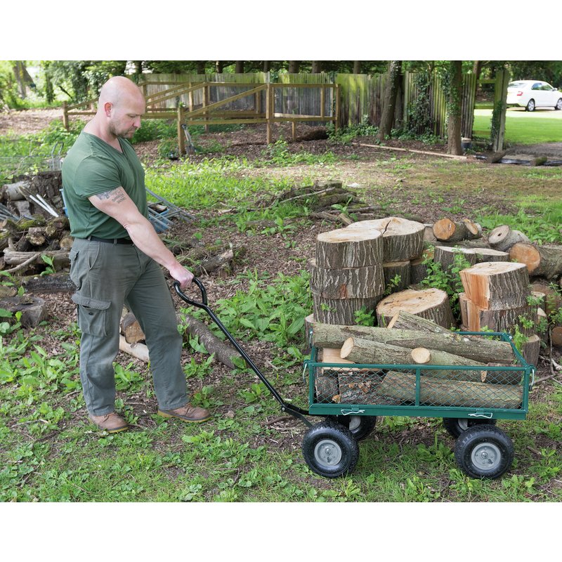 Steel Mesh Gardener's Cart