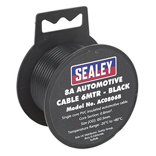 Automotive Cable Thick Wall 8A 6m Black