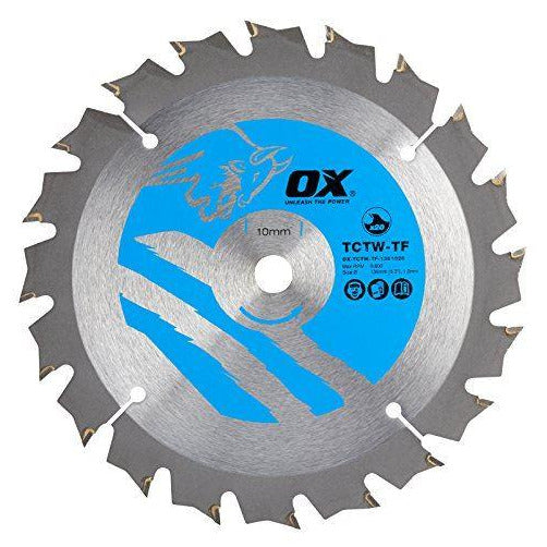 OX Wood Cutting Thin Kerf Circular Saw Blade 136/10mm, 20 Teeth ATB