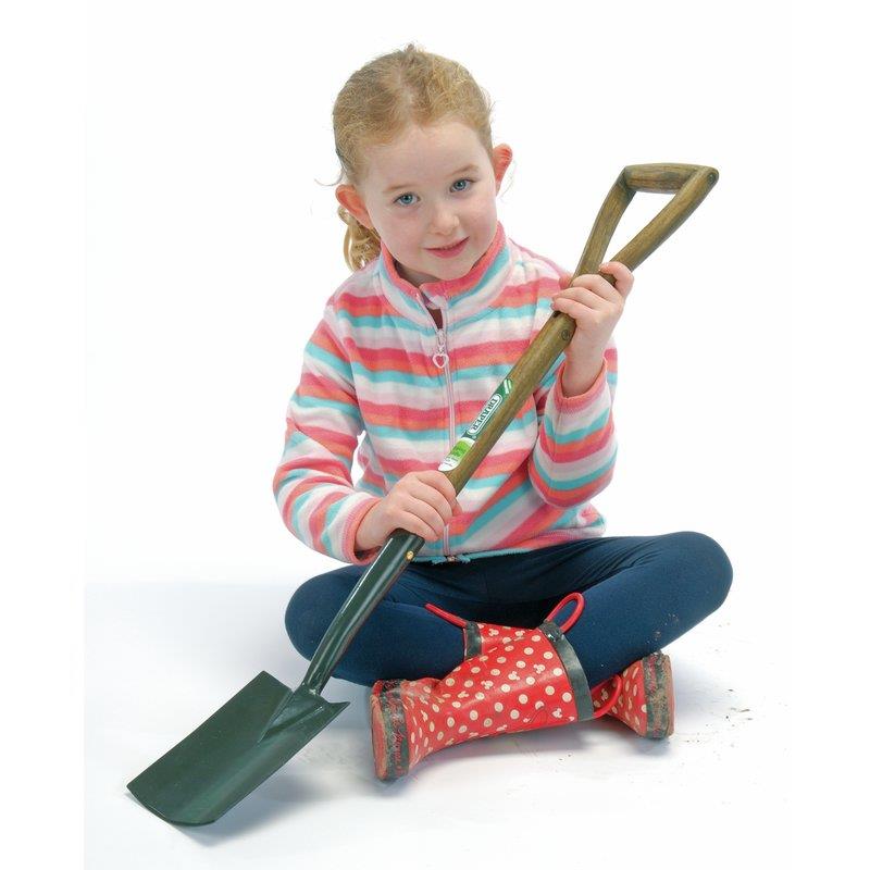 Young Gardener Digging Spade with Ash Handle