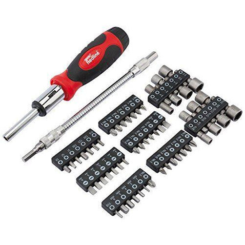 Draper Redline 68853 Ratcheting Screwdriver and Bit Set (58-Piece)