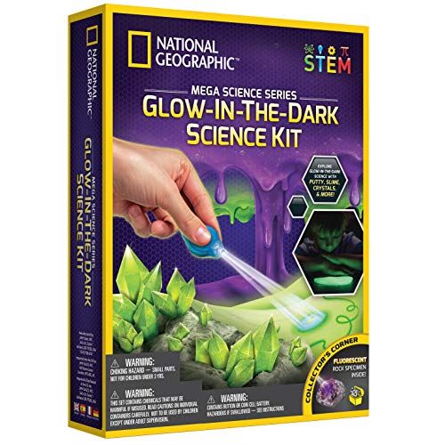 National Geographic JM80205 Glow in The Dark Mega Science Kit