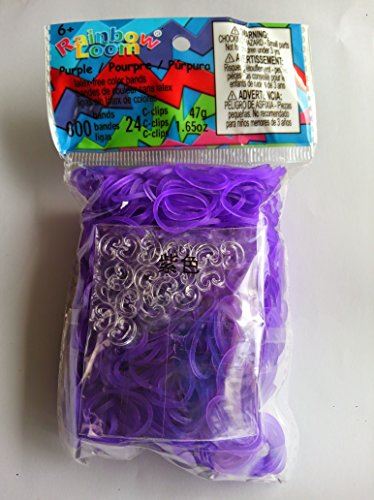 Choon's Design 851566005097 Official Rainbow Loom 600 PURPLE Refill Bands w/ C Clips