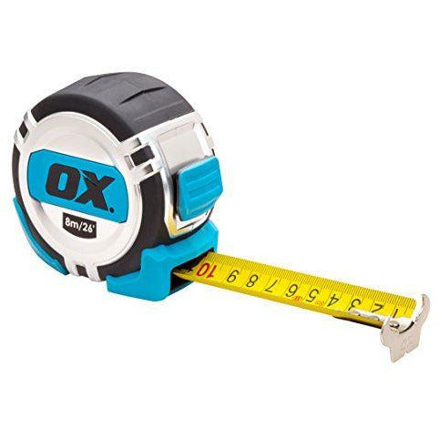 OX Pro Metric/Imperial 8m Tape Measure