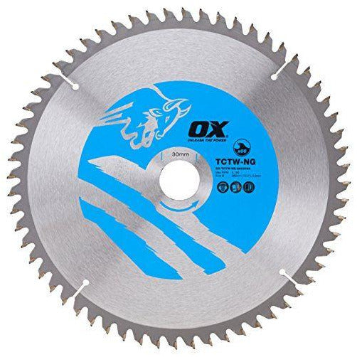 OX Wood Cutting Negative Rake Circular Saw Blade 260/30mm, 60 Teeth ATB