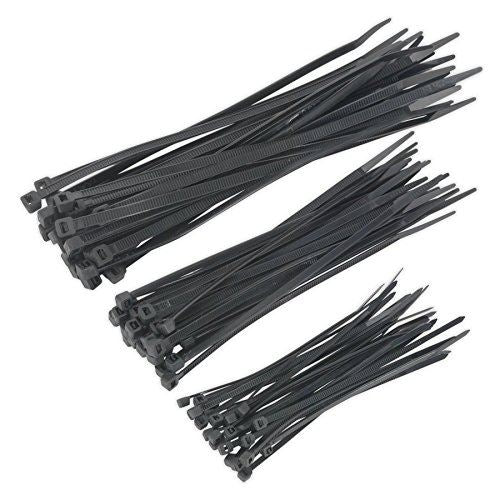 Cable Tie Assortment Black Pack of 75