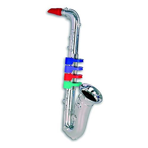 Bontempi 32 3931 4 Notes Silver Saxophone, 37 cm, Multi-Color