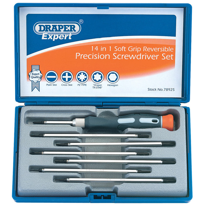 Reversible Precision Screwdriver Set (8 Piece)