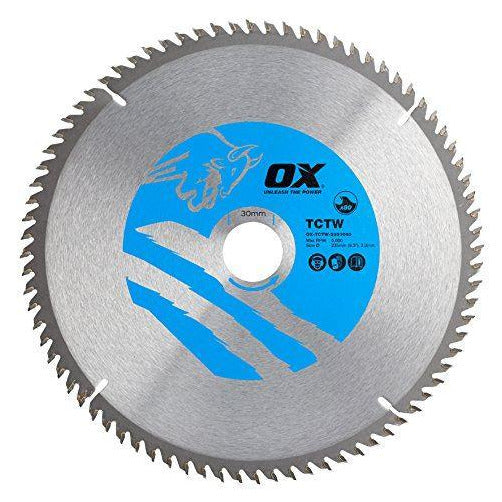 OX Wood Cutting Circular Saw Blade 235/30mm, 80 Teeth ATB