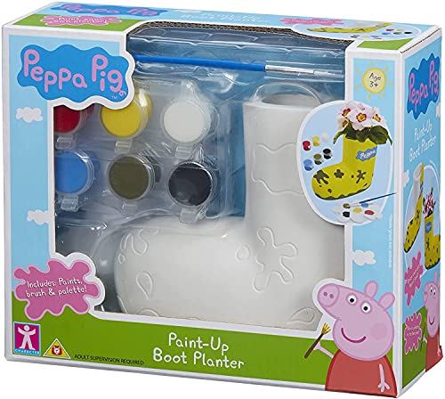 Peppa Pig 674 07453 EA Paintable Boot Planter (Ceramic), red