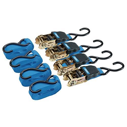 Ratcheting Tie Down Strap Sets (4 Piece)