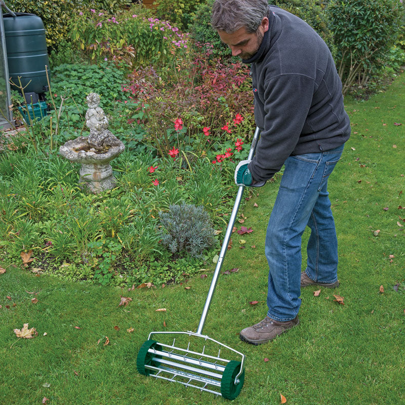 Rolling Lawn Aerator (450mm Spiked Drum)