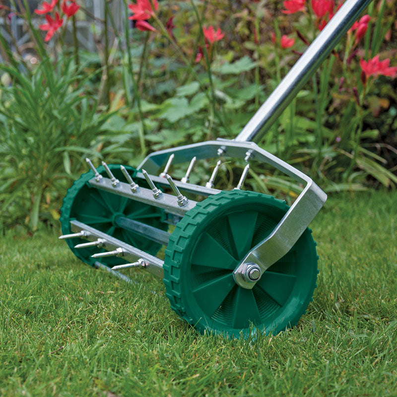 Rolling Lawn Aerator (450mm Spiked Drum)