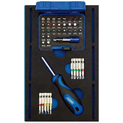 Screwdriver Insert Bits and Driver in 1/4 Drawer EVA Insert Tray (40 Piece)