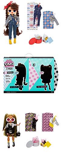 LOL Surprise Outrageous Millenial Girls Doll Set 2 Pack With 40 Surprises Busy BB and Alt Grrrl