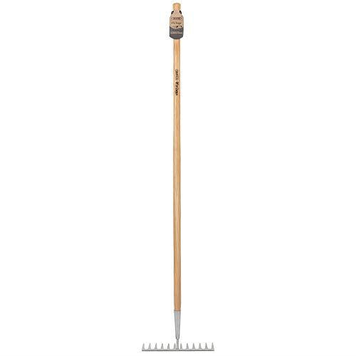 Draper Heritage Stainless Steel Garden Rake with Ash Handle