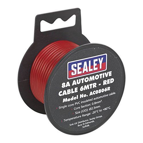 Automotive Cable Thick Wall 8A 6m Red