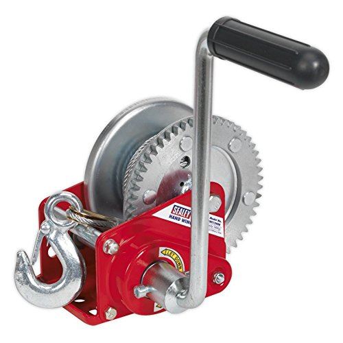 Geared Hand Winch with Brake & Cable 540kg Capacity