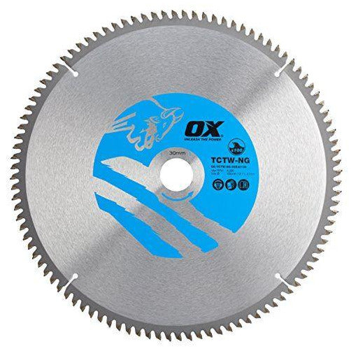 OX Wood Cutting Negative Rake Circular Saw Blade 305/30mm, 100 Teeth TCG