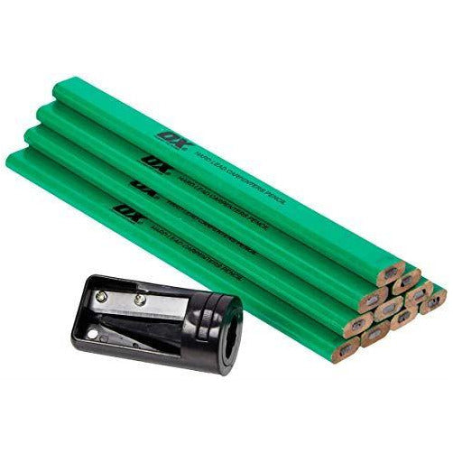 OX Trade Hard Green Carpenters Pencils 10 pk