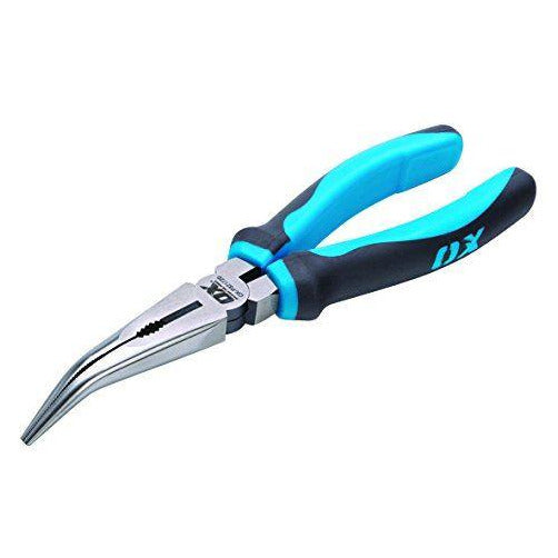 OX Pro Bent Long Nose Pliers - 200mm (8)"